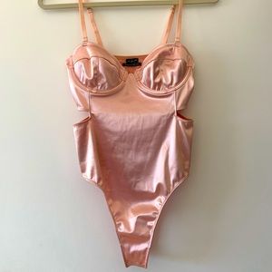 UO Satin Bustier Bodysuit